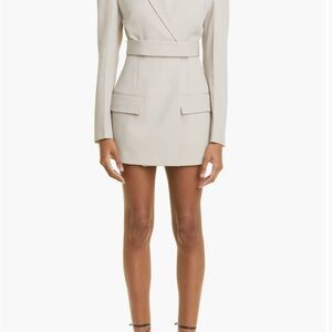 Alexander Wang Dry Wool Twill Blazer Dress